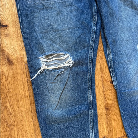 Topshop Moto Hayden  Relaxed Blue Jeans sz  W 30 L 32 - Picture 4 of 5